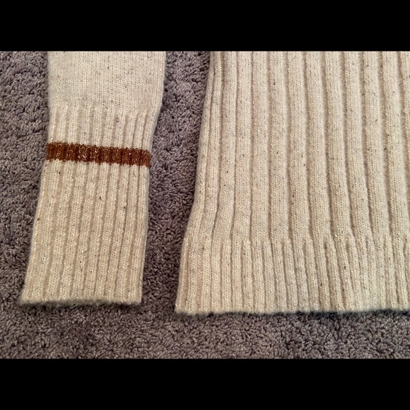 Mystree Cream Sweater with Vertical Stripes, Women’s Medium - Picture 9 of 12